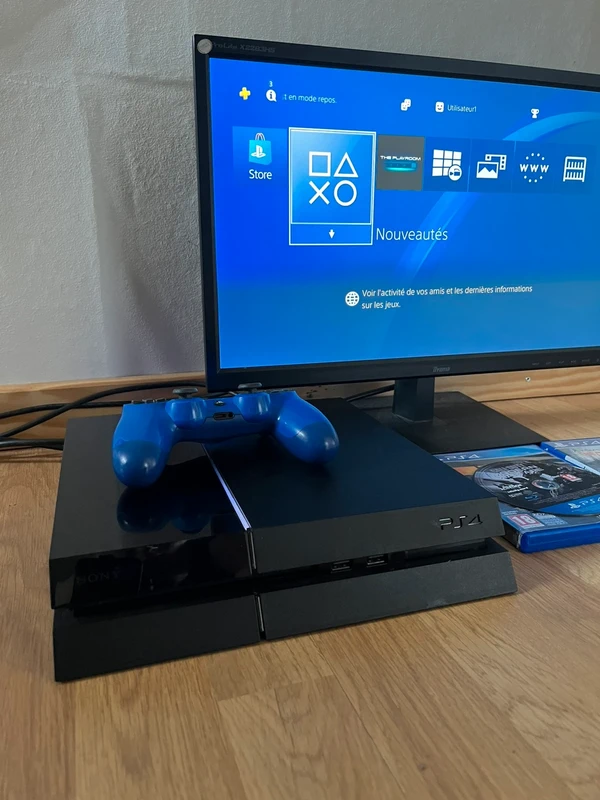 PS41 PS4 500Go Restaurée + Manette Officielle + 3 Jeux (Silencieuse) Lecteur jeux HS